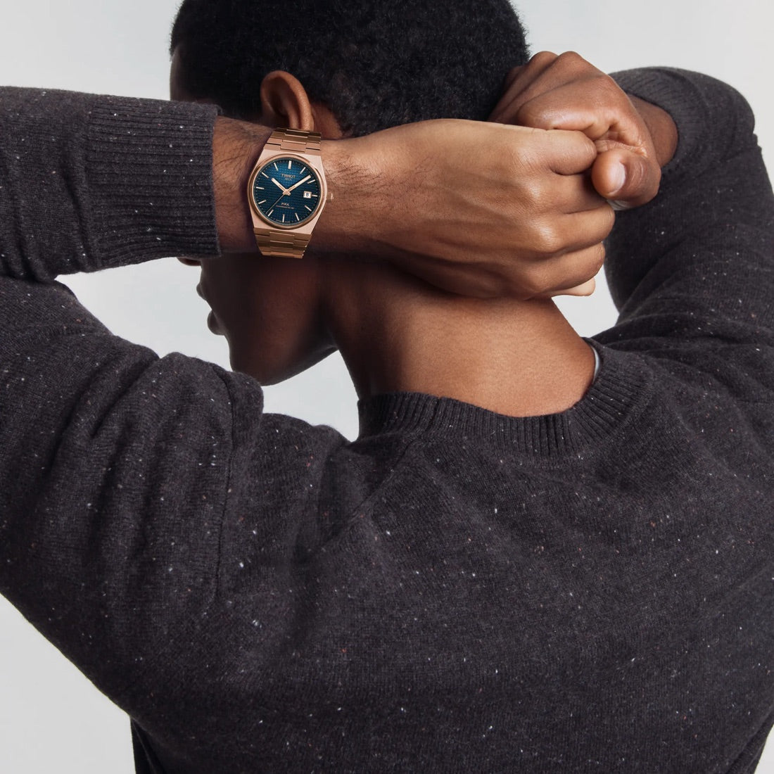Tissot PRX Rose Gold & Blue 40 mm