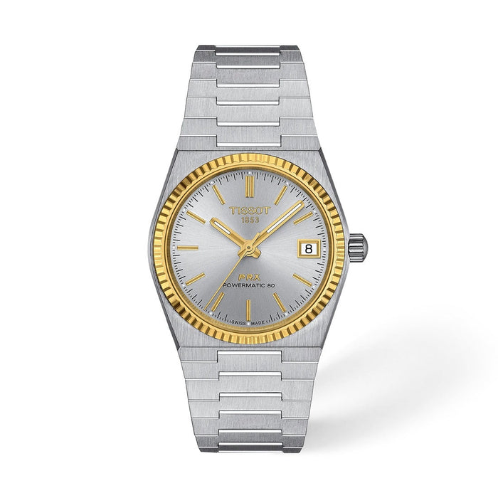 Tissot PRX Silver & Gold 35 mm