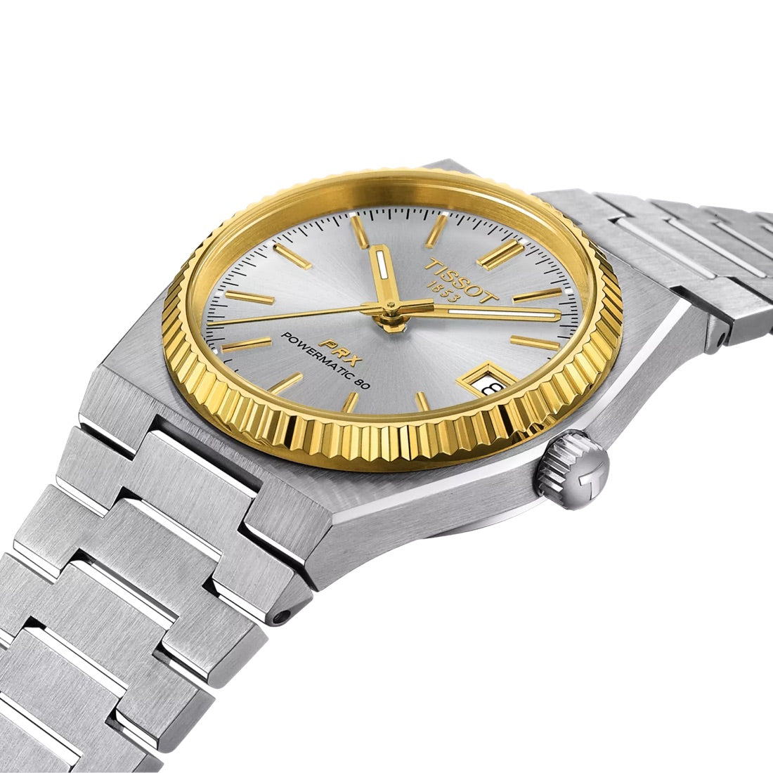Tissot PRX Silver & Gold 35 mm