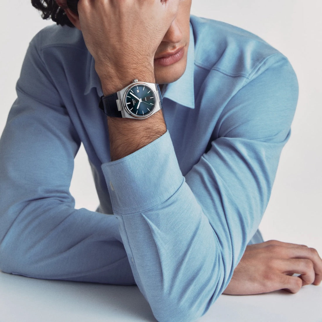 Tissot PRX Blue Leather 40 mm
