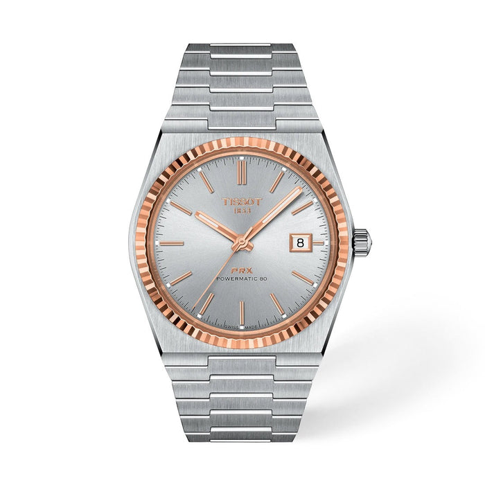 Tissot PRX Silver & Rose Gold 40 mm